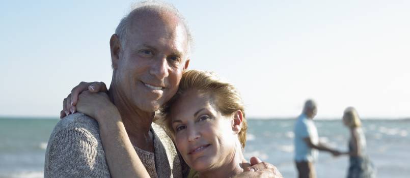 Couple hugging each other