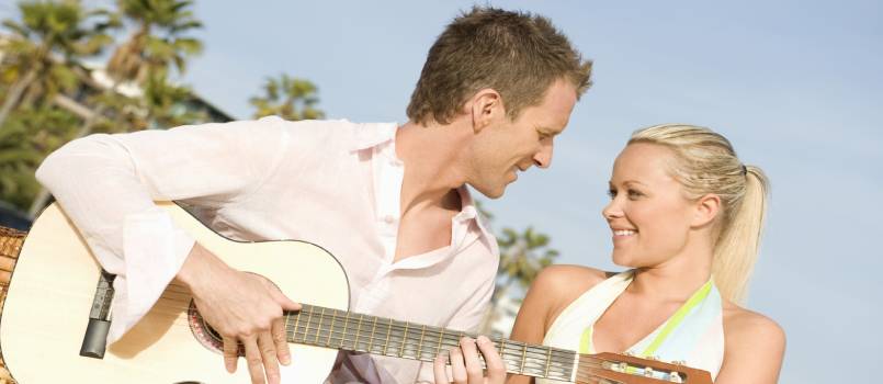 Couple with guitar