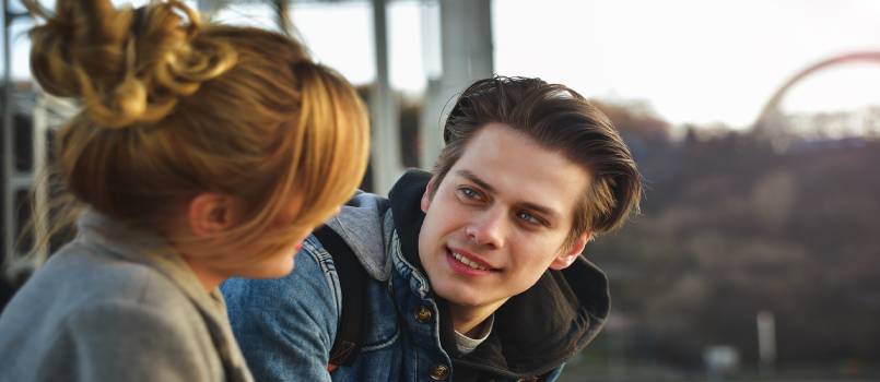 Couple enjoying their time