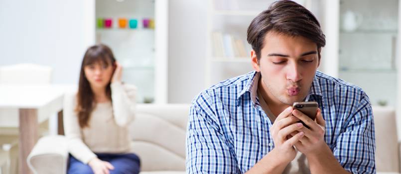 Couple cheating on each other