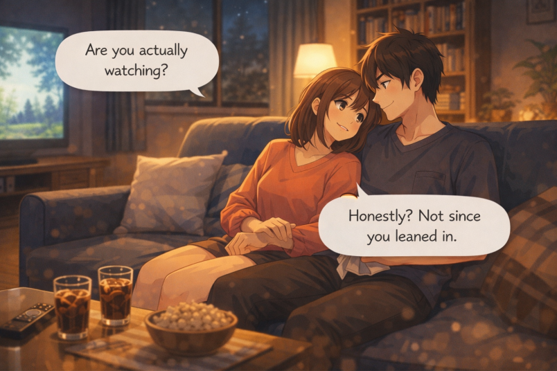 shared couch silence