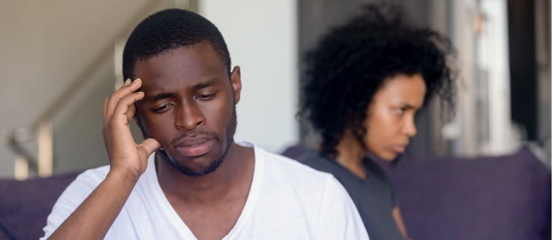 Young couple having conflicts