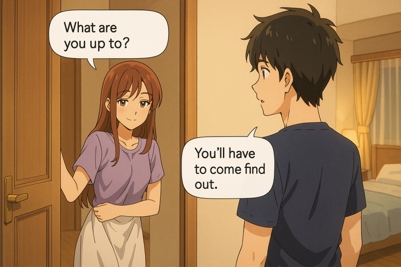 Bedroom Doorway Tease