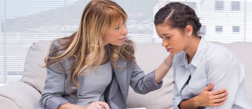 Therapist confronting patient