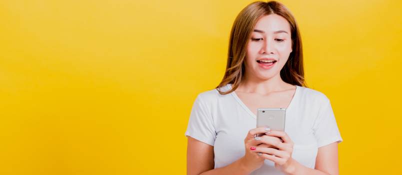 Women teen smiling