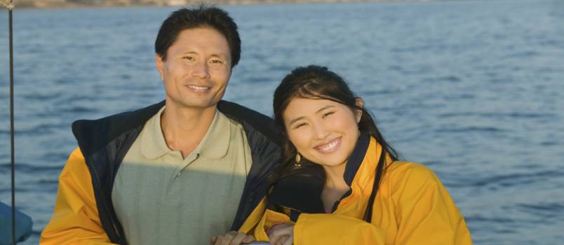 Couple at boat