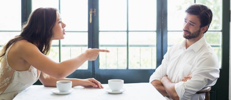 Couple arguing with each other