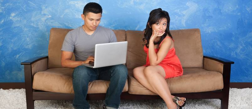 Unhappy girlfriend