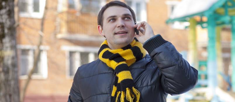 Man talking on phone