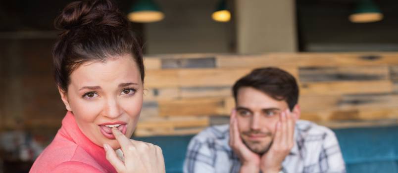 Young couple on a date