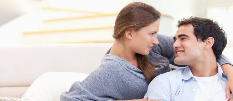 Lovely couple hugging