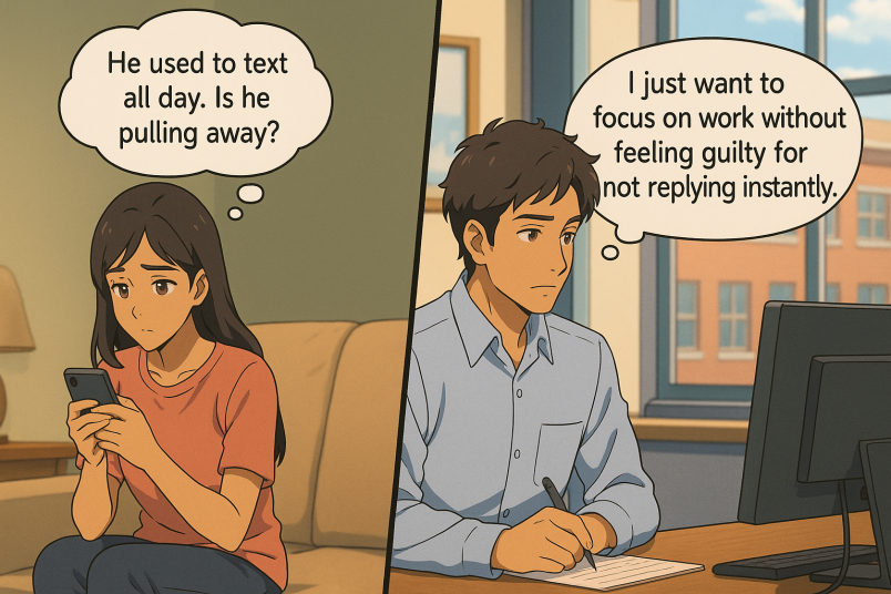 Texting Less, Worrying More