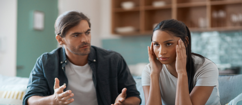 Young couple having an argument