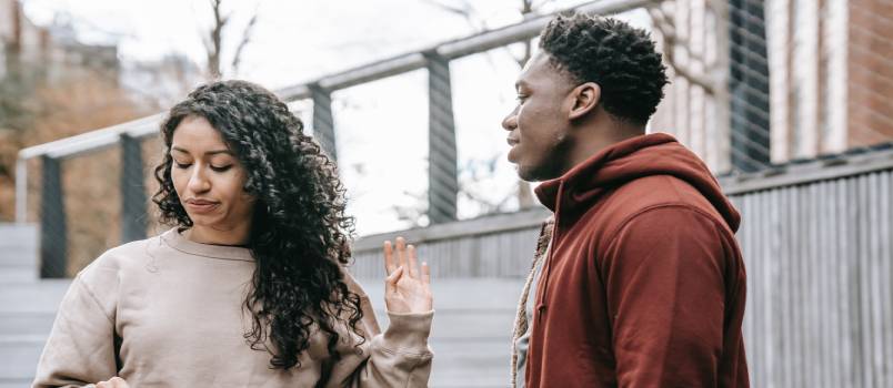 Couple having an argument