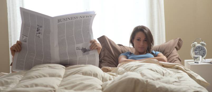 Couple ignoring each other