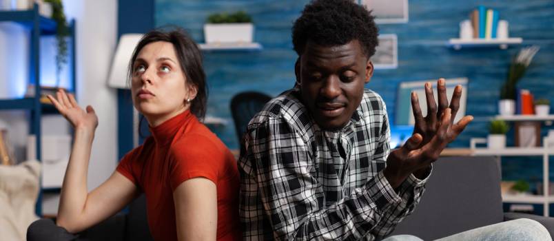 Young couple having an argument