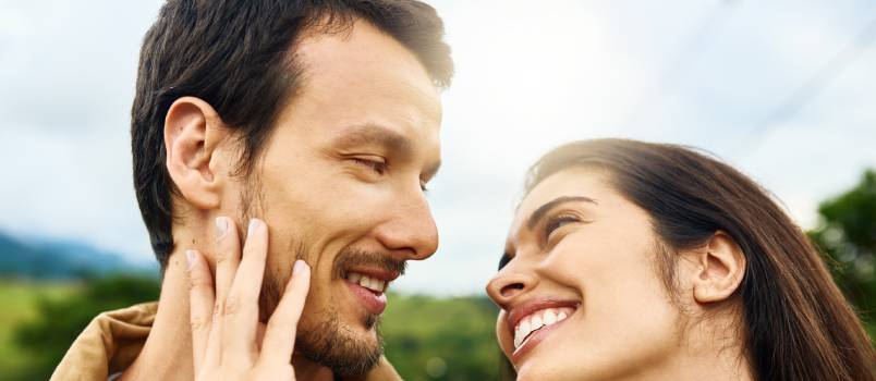 affectionate young couple