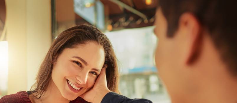 Couple on romantic date