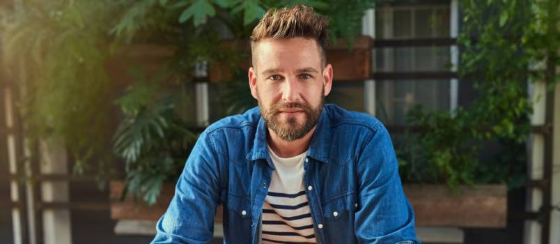 Man enjoying free time