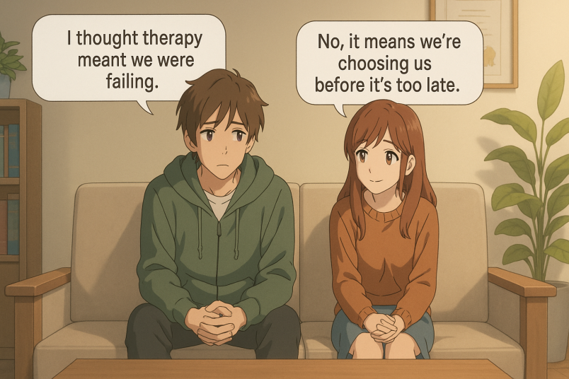 Couples therapy session