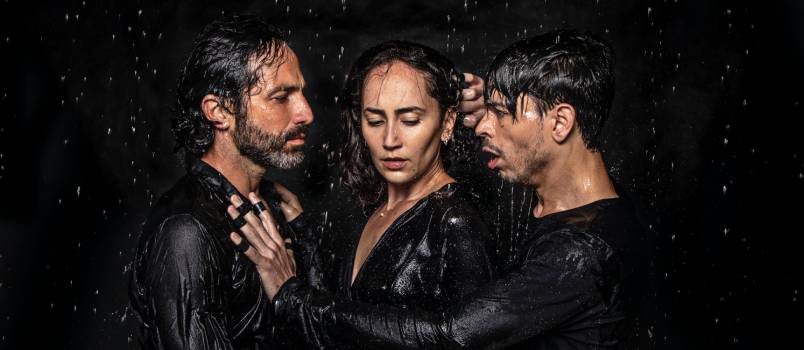 Artist performing live action