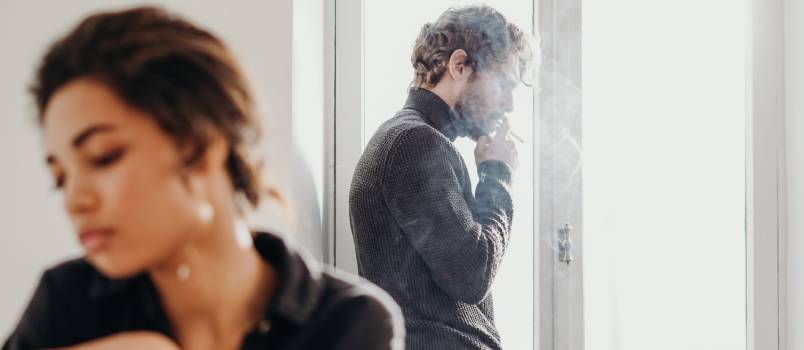 Couple having misunderstanding