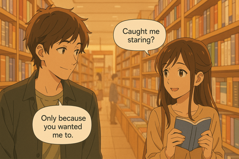 The quick glance and smile