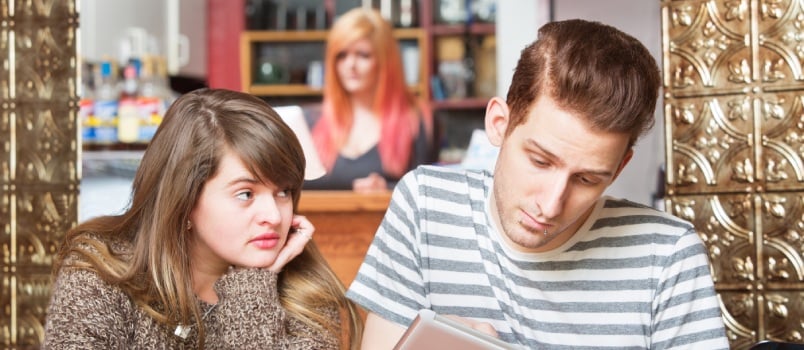 Woman looking at distracted boyfriend