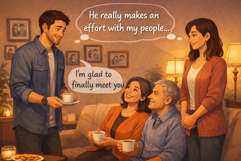 Family bonding moment