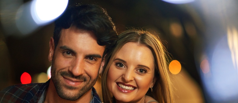 Couple out for a date