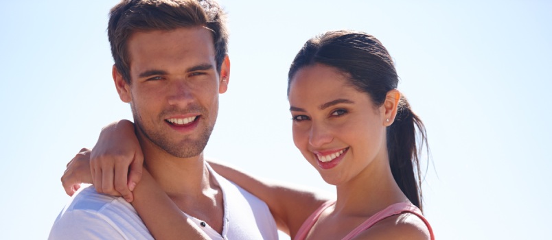 Young couple outdoor