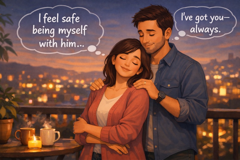 Secure couple moment