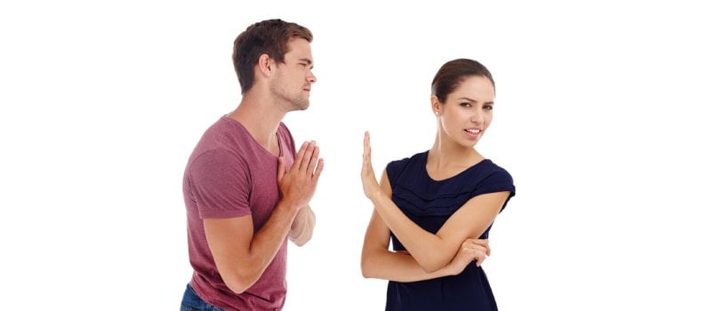 Young couple having an argument