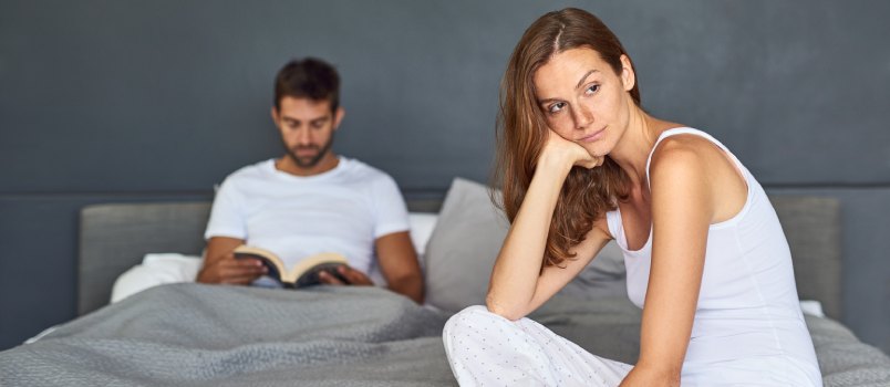 Young couple having marital problems