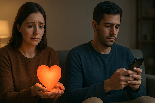 Young couple having conflicts