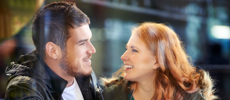 Young couple on a date