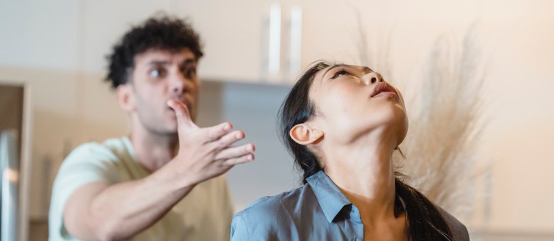 Couple arguing
