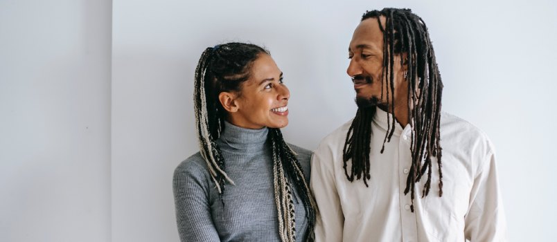Happy ethnic couple