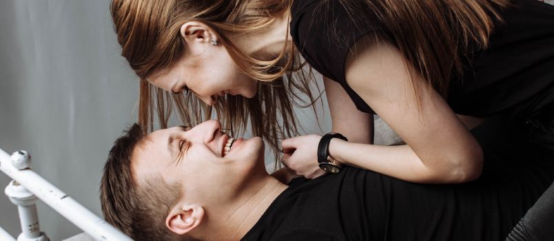 Couple having romance