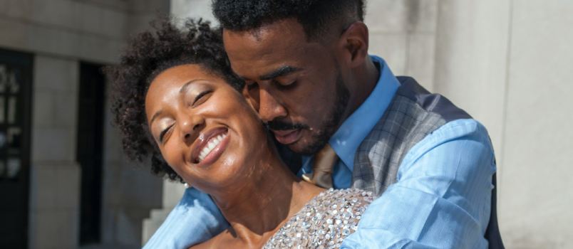 Man embracing her wife