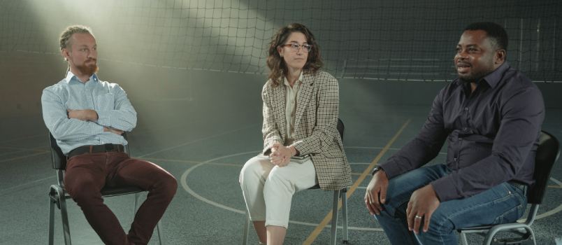 Group of people sitting on chair
