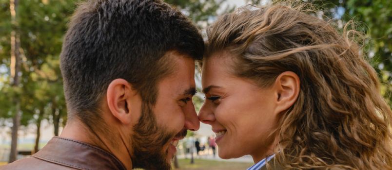 Couple having romance