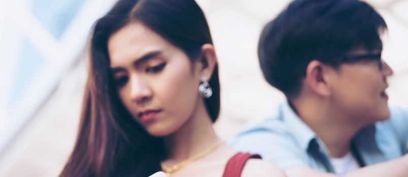 Sad wife want divorce