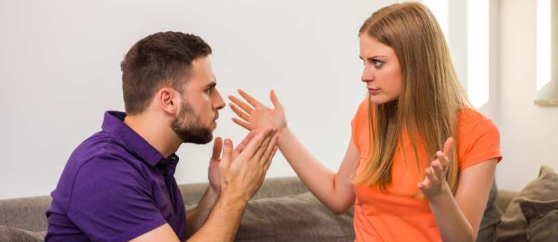 Couple having conflicts