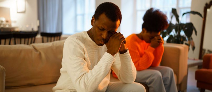 Conflict between young couple