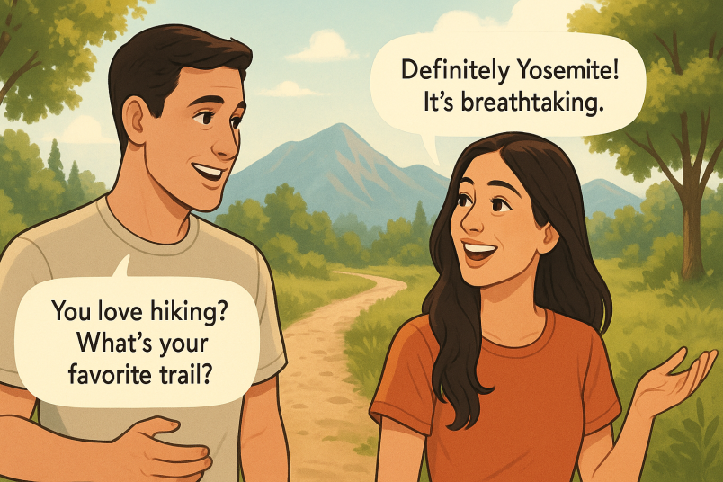 Show genuine curiosity about her interests