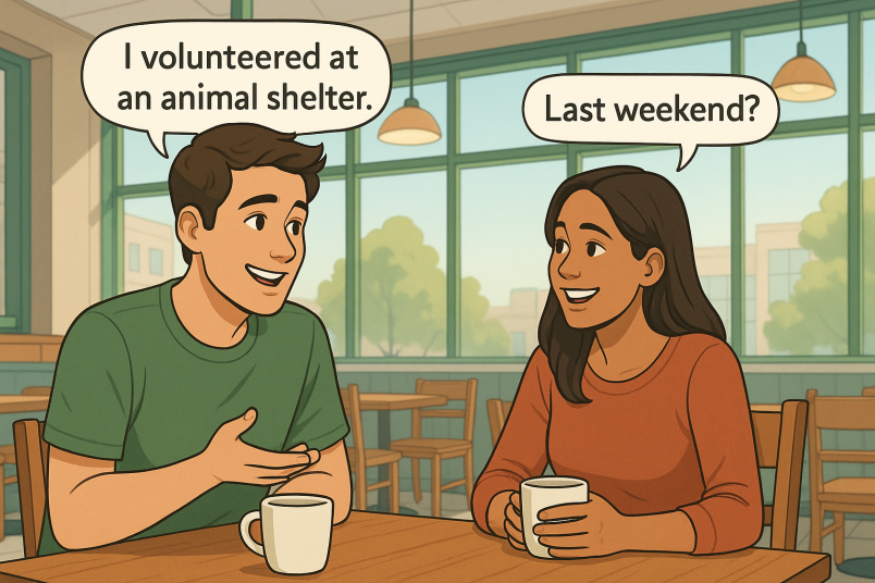 Couple sharing their experience