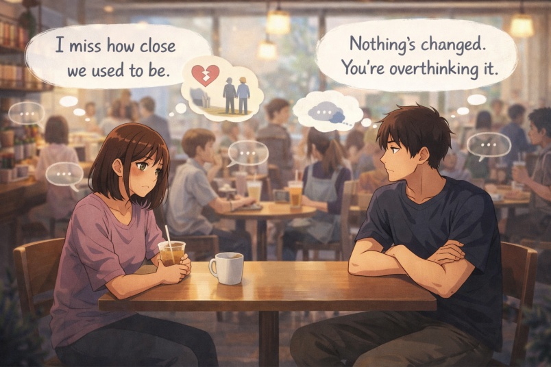 Café during the afternoon rush