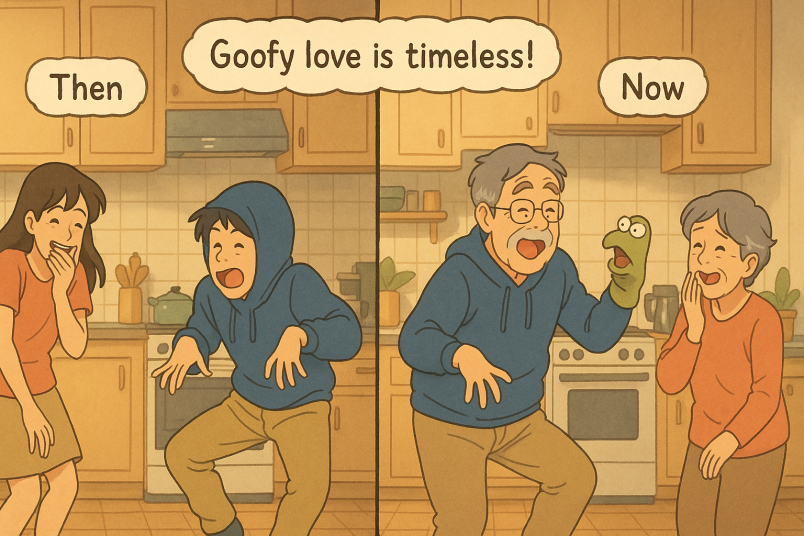 Funny couple then and now