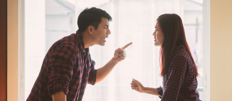 Couple having conflicts